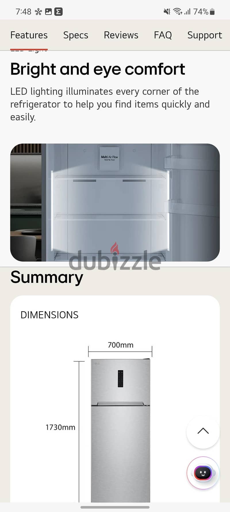 LG 401L Refrigurator 3