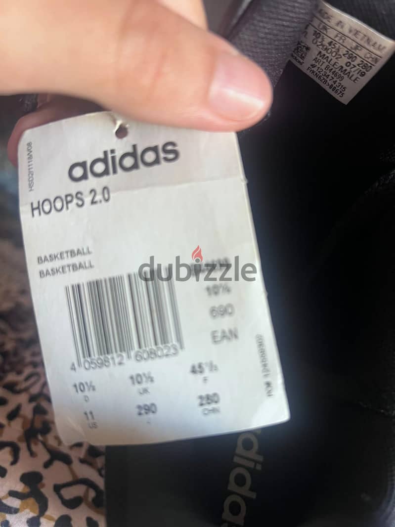 Adidas Hoops 2.0 black sneakers 5