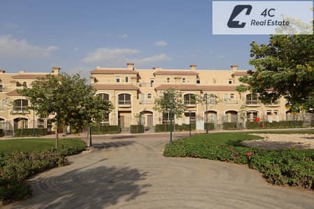 Classic twin villa for sale 3 bedrooms prime location with open view directly view landscape in La Vista City New Cairo at the lowest price