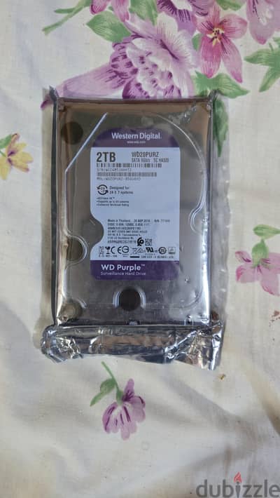 WD Purple 2TB جديد  – Surveillance HDD