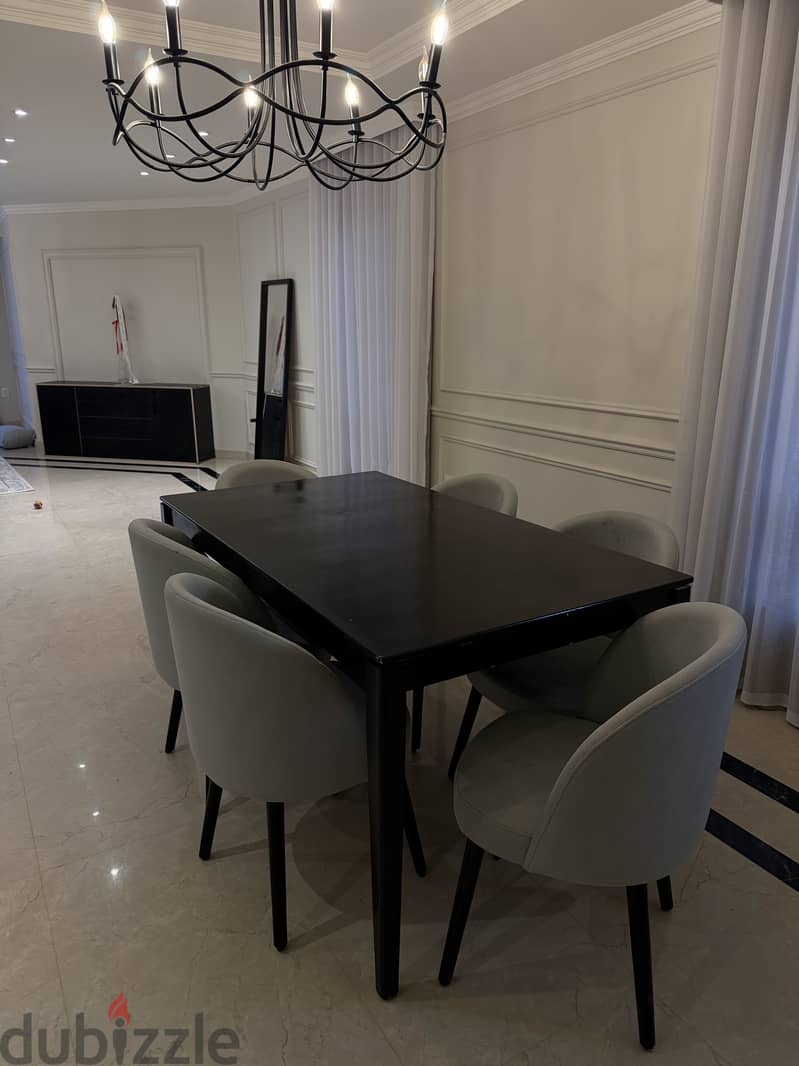 Dinning table with 6 chairs 1