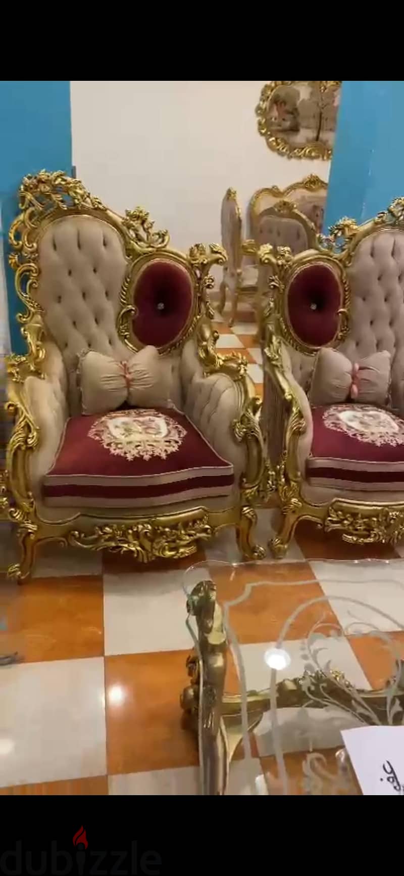 صالون مدهب 6