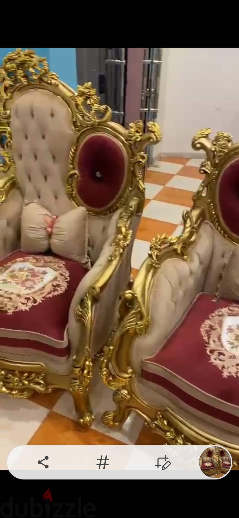 صالون مدهب 7