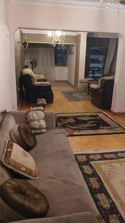 Apartment for rent, furnished, in Nasr City, Makram Ebeid, two bedrooms, bathroom, reception, and kitchen