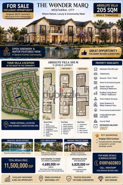 Absolute Townhouse Middle Villa 205M