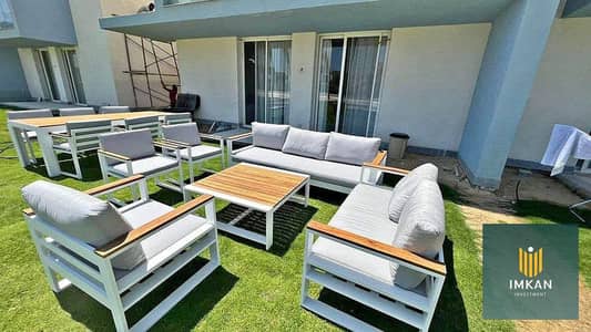 With a 30% discount, a chalet is for sale at the lowest price with a 450,000 EGP down payment in New Alamein. It's fully finished in Glee Village, nex