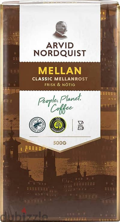 Arvid Nordquist Classic Mellanrost medium-roast ground coffee 500 gm Arvid Nordquist Classic Mellanrost medium-roast ground coffee 500 gm