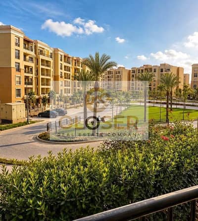 Ground floor apartment for sale with private garden 185m Double view landscape and lagoon in Sarai Compound on the Suez Road