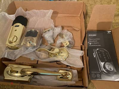 قفل باب ذكي Schlage Connect Smart Deadbolt + مقبض ويد الباب