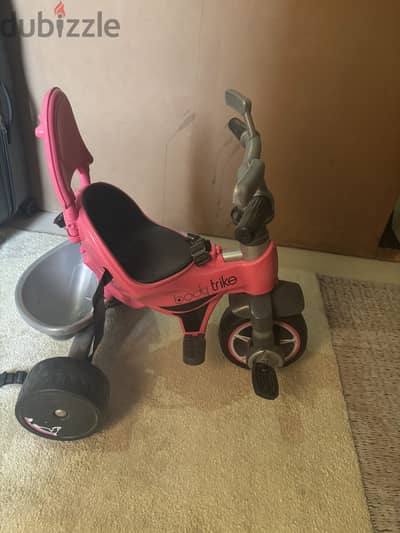 Baby bike with handle for parent drive