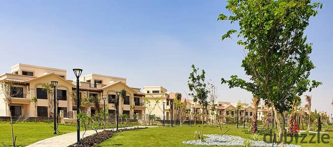 Townhouse villa for sale in Madinaty with an installment plan, prime corner and end-unit location, 297 sqm, in one of the best locations in Madinaty,
