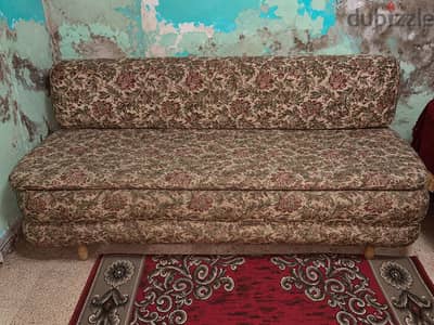 كنبة بلدي خشب متينة 6 رجلين – تنجيد كامل