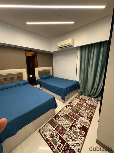 Fully furnished, air-conditioned hotel-style studio with all modern appliances, in a prime location in Nasr City on Abbas El Akkad Street and near Cit