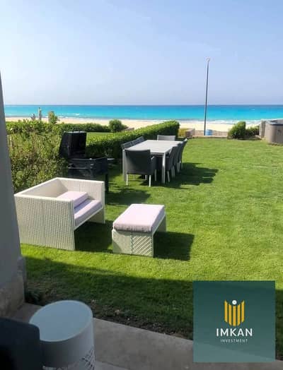 Chalet for sale with a sea view, 385,000 EGP down payment, and the rest payable over the longest possible period. Fully finished in New Alamein, in th