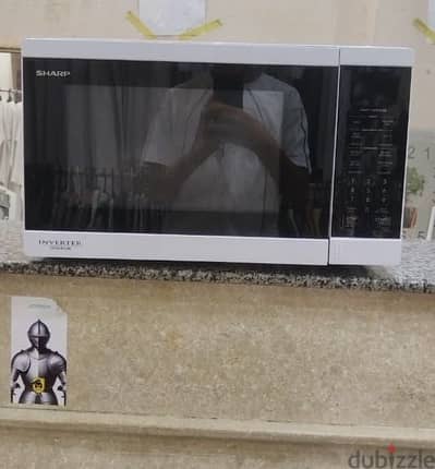 ميكرويف شارب ابيض ٣٢ لتر انفرتر جديد microwave sharp inverter 32L