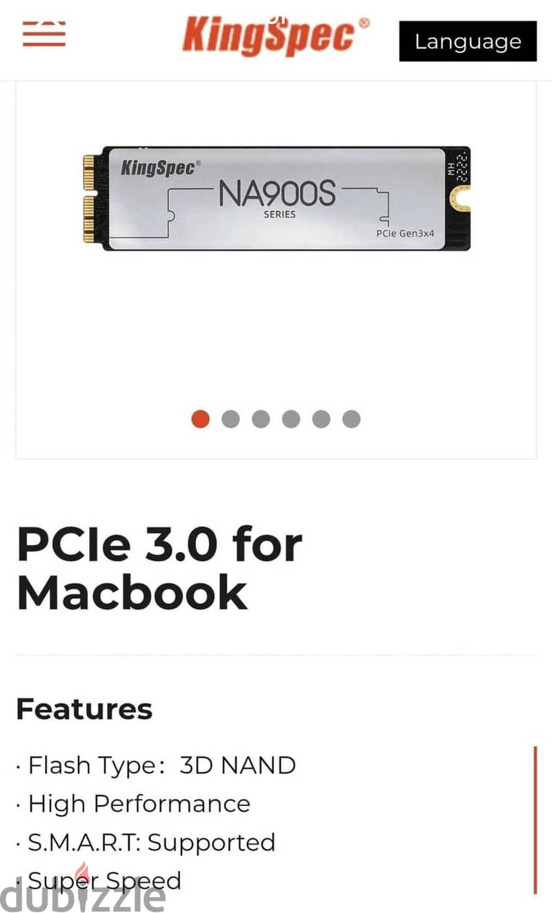 flash drive Kingspec 1tb m. 2 for macbook 1