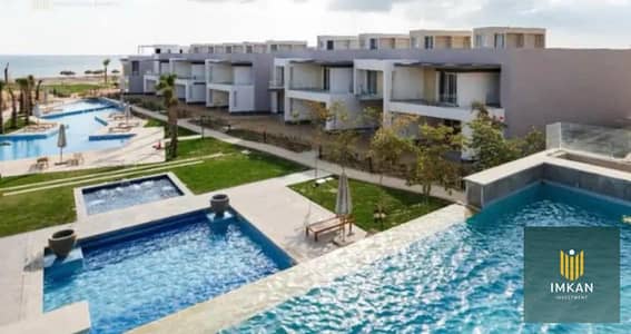 Fully finished chalet for immediate handover for sale in Ain Sokhna, at the beachfront Boho resort; down payment of 1,400,000.