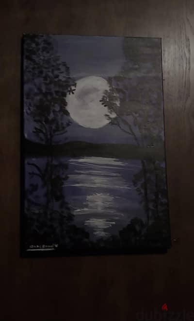 رسمه منظر طبيعي بالوان زيتيه