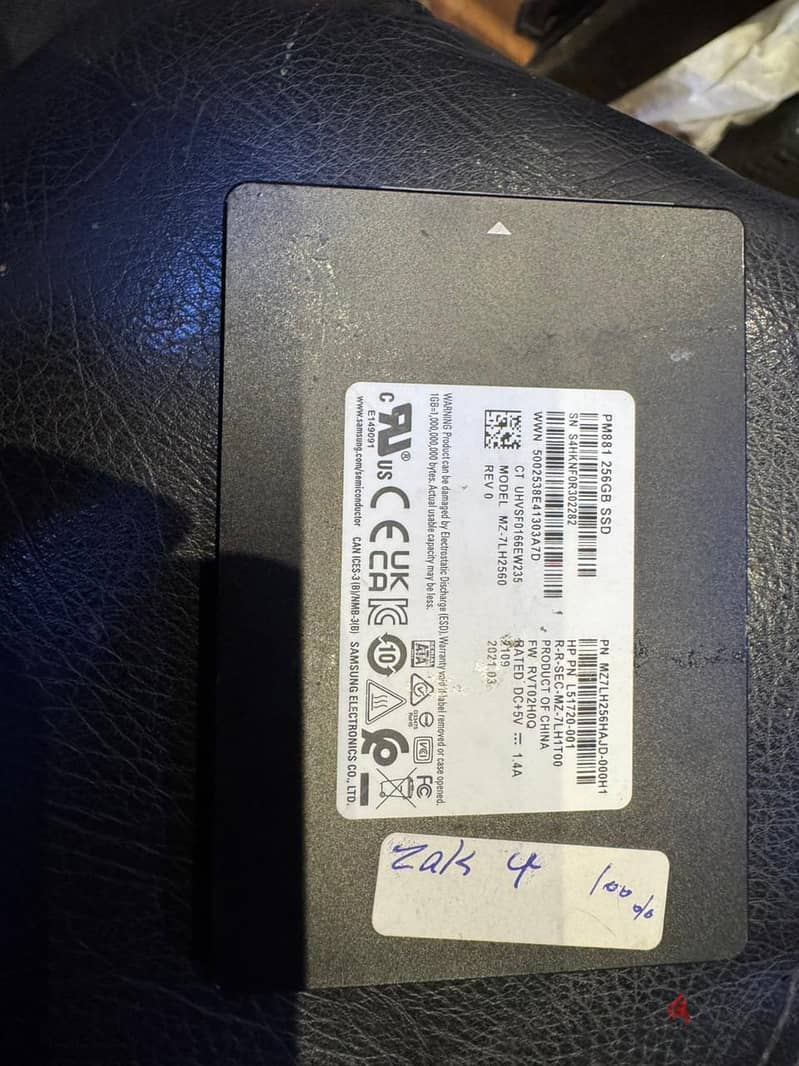 Hard Samsung  SSD 256 G 1