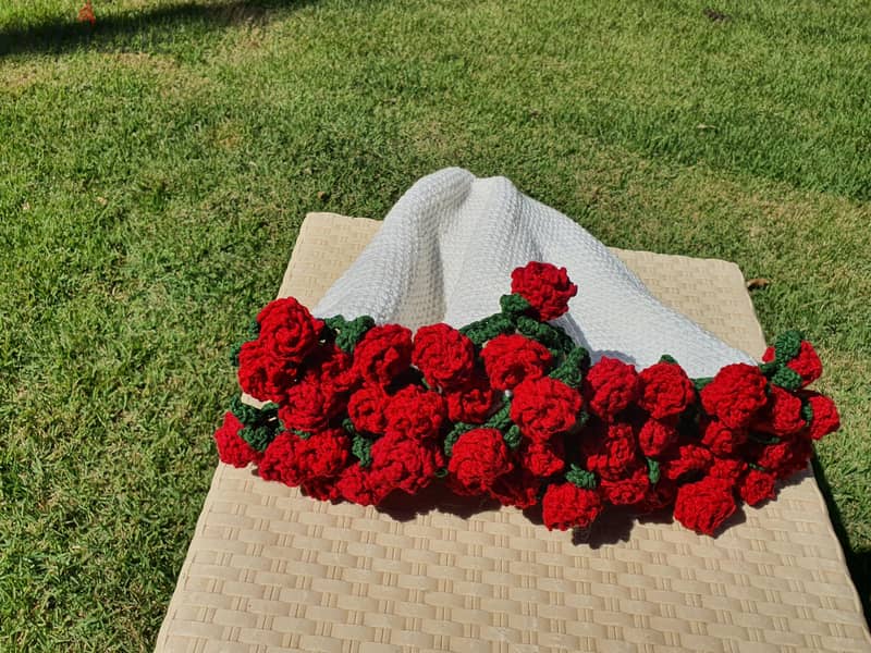crochet flower bouquet 5