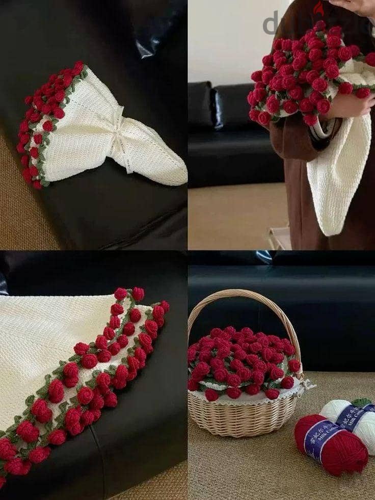 crochet flower bouquet 8