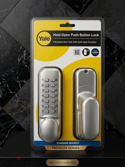 قفل باب رقمي ميكانيكي Yale Hold Open Push Button Lock