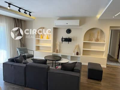 Luxury 165 sqm fully furnished apartment With a private 120 sqm garden for rent in Mountain View iCity, New Cairo.