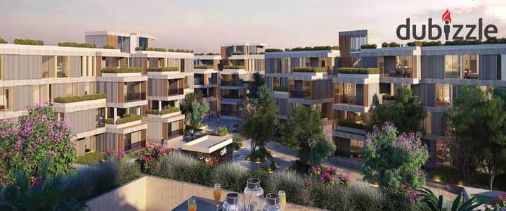 Two-bedroom apartment immediate delivery in a prime location in the heart of Sodic Vye Compound, New Sheikh Zayed