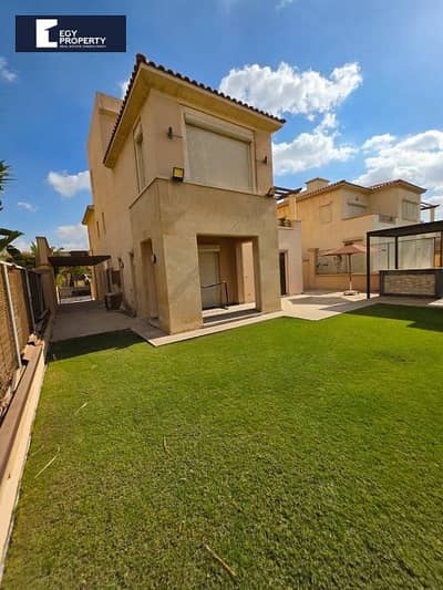 Twinhouse Villa For Sale Fully Finished Super Lux Landscape View Ready To Move in Uptown Cairo - Mokattam
