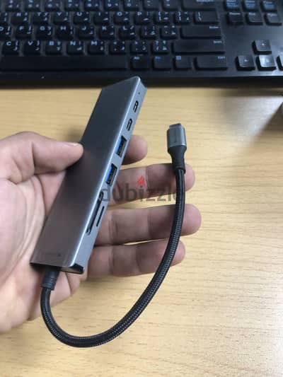 Baykron  7in1 Multi-Hub USB-C PD100W, USB 3.0, 4K HDMI SD & MicroSD