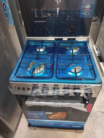 بوتجاز تكنو استالس  4 شعلة مقاس 55*55