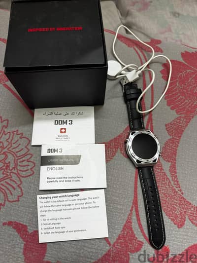 ساعةswiss military  DOM 3 وارد دبى