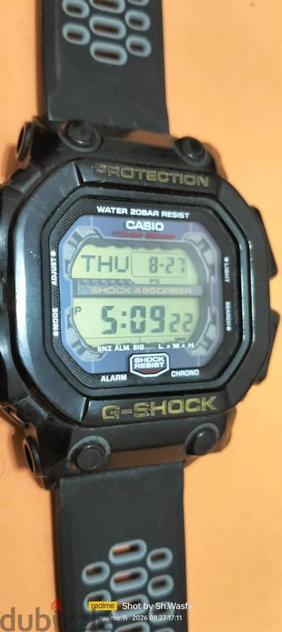 ساعة G-Shock GX 56 مضاد الصدمات تعمل بالطاقه الشمسيه