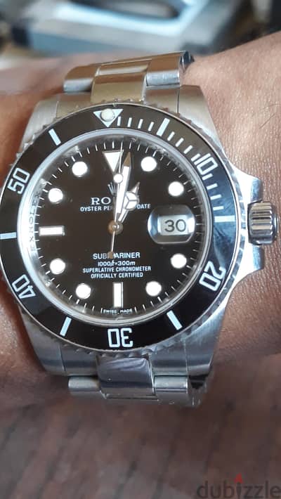 ساعة رولكس صب مارين اوتوماتيك  ضد الخدش سيراميك rolex