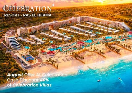 امتلك واحدة من أميز الفيلات داخل Celebration Ras El Hekma في Prime Location، بصف أول مباشر على البحر، مع تصميم فاخر وتشطيب كامل واستلام قريب.