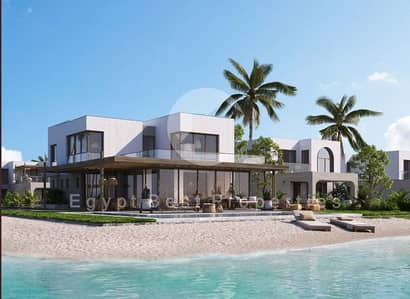 standalone villa for sale with a direct lagoon view in the med North Coast 5% down payment