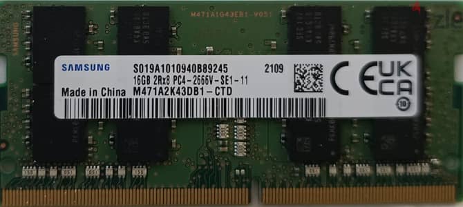 Ram Laptop Samsung 16G DDR4