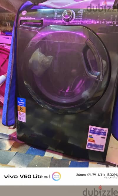 غسالة هوفر 7 كيلو انفرتر بالضمان كالجديدة Hoover Washing Machine