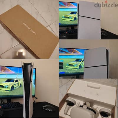 جهاز ps5 slim digital + meta quest 2
