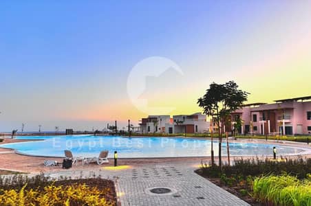 FIRIST ROW CHALET GROUND FOR SALE WITH 0% DOWN PAYMENT IN MAKADI NEW GOUNA - ORASCOM !