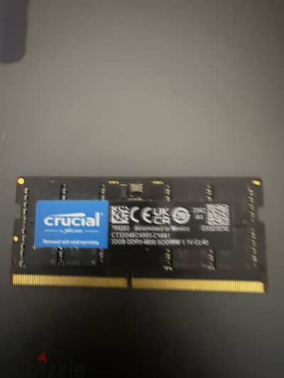 Crucial 32GB DDR5 4800Mhz RAM
