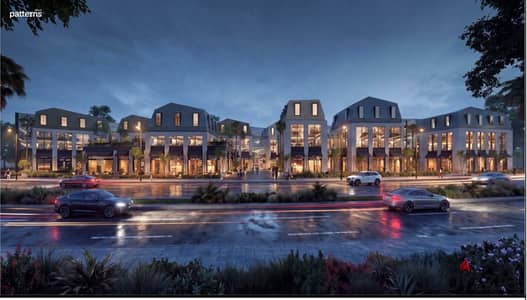 Writing  Administrative office for sale, 40 sqm, on Dahshur Link in Patterns West, with a 5% down payment, installments for up to 8 years, and a disco