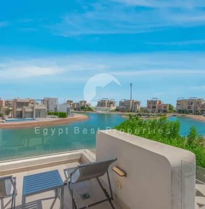 Luxury First Row 2BR Chalet Fully Finised In Prime Location On Lagoon At Gouna Red Sea