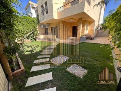 Furnished quad villa for rent in Al Rehab for 110,000.
