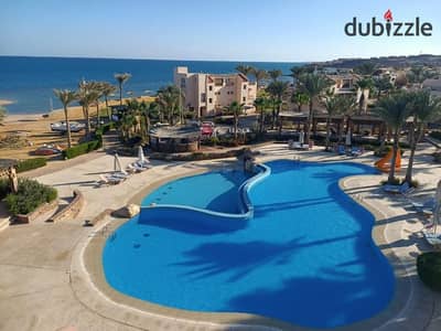 شاليه للبيع 100م غرفتين +2 حمام Sea View في العين السخنة بأفضل سعر بعد الخصم، في لاجونا باي قريه شغاله بالفعل