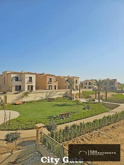Villa for sale Ready to move with Open view Overlooking Greenery in City Gate New Cairo