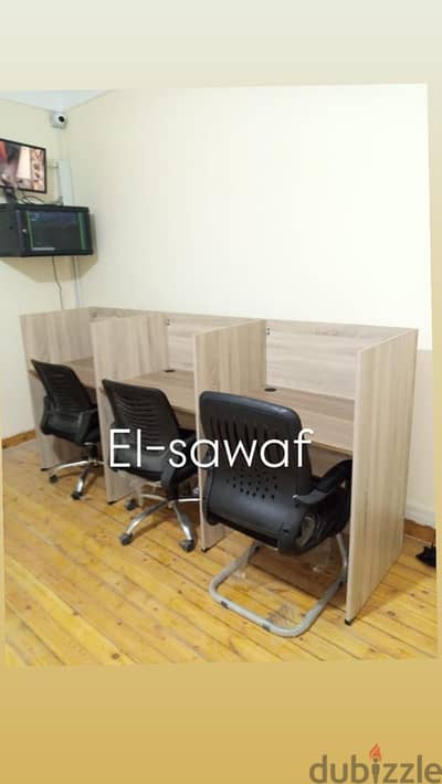 خلية عمل-ورك ستيشن خشب mdfاسباني-اثاث مكتبي-work station-partiton