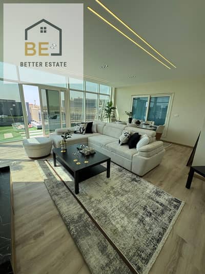 Luxury penthouse for sale, furnished and equipped, for those with refined taste and discerning preferences, in Amorada Compound, Fifth Settlement, New