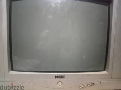 تلفزيون نيو جولد 21 بوصه معاه الرسيفر كيميكس ثلاث سبعات بحاله جيده جدا