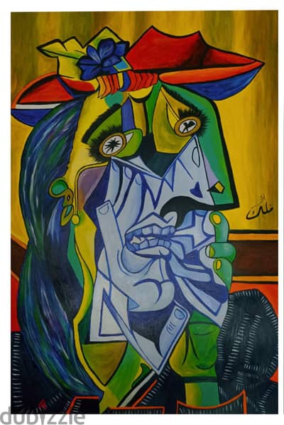 لوحة فنية أصلية راقية (أكريليك) للديكور  50×70